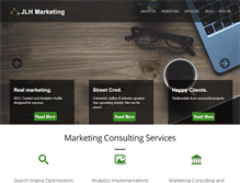 Tablet Screenshot of jlh-marketing.com